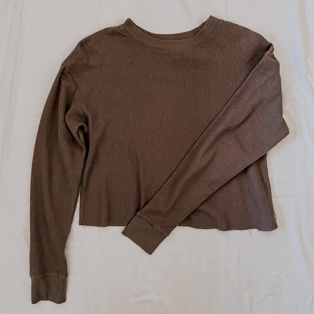 Dusty Purple Cropped Long Sleeve